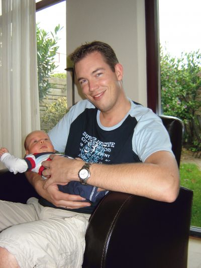 sEn, Niels met papa Matthijs