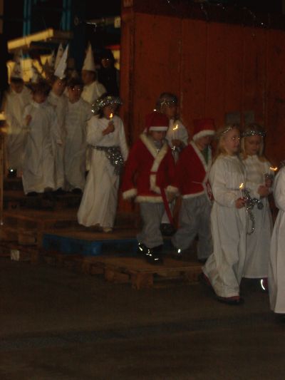 sNa het optreden was er lucekakkor en gl&ouml;gg...