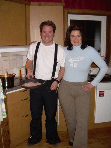sDe tweede dag zorgden Bas en Nicole voor het eten