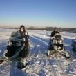 De mannen op snowscooter tocht!!