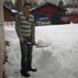 Dus Ivo ging even de sneeuw ruimen!
