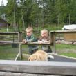 Luuk, Thijs en Bram vonden de kinderboerderij heel leuk!