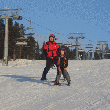 Stephan en Maurice aan het skieën!