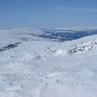 mooie uitzichten boven op de berg...